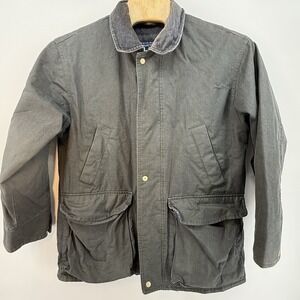 Vintage Structure Chore Barn Coat Jacket Mens Medium Wax Canvas Workwear 90s Y2K